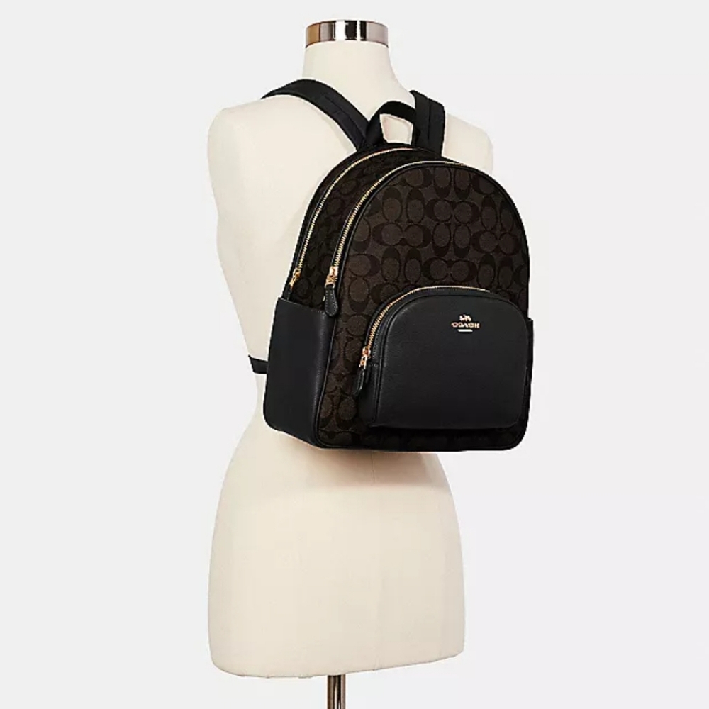 Coach Court Backpack In Signature Canvas